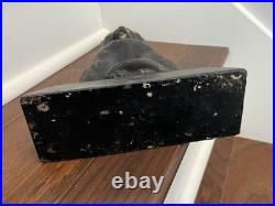 12.5 lb. ANTIQUE VINTAGE c. 1910 CAST IRON HALLOWEEN BLACK CAT DOORSTOP