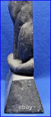 12.5 lb. ANTIQUE VINTAGE c. 1910 CAST IRON HALLOWEEN BLACK CAT DOORSTOP