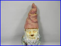 13 Inch Garden Gnome With Shovel Cast Iron Door Stop Lot 1