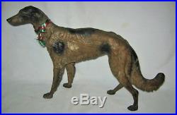 16 Rare Hubley Borzoi Wolfhound Cast Iron Dog Doorstop Statue Art Sculpture