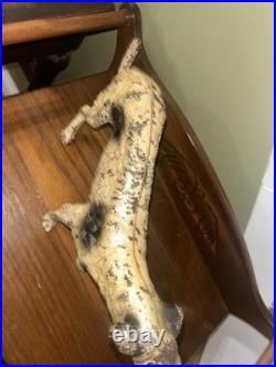 16 Rare Hubley Borzoi Wolfhound Cast Iron Dog Doorstop Statue Art Sculpture