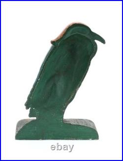1920's Cast Iron Heron Doorstop, Old Repaint 3lbs