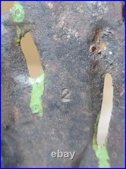 1920s-30s Fox Hunt Cast Iron Doorstop Original Paint vintage Antique Victorian