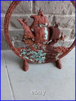 1920s CAST IRON TOWER ADVENTURER SHIP NAUTICAL Door Stop Extremely Rare 17 1/2 1920s CAST IRON TOWER ADVENTURER SHIP NAUTICAL Door Stop Extremely Rare 17 1/2