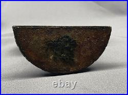 1925 Cast Iron Waverly Studio Illinois Flower Basket Door Stop Book End 6.5