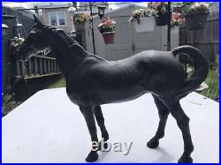 1930's HUBLEY Cast Iron Black Beauty Throughbred Horse Original Paint A-1 1930's HUBLEY Cast Iron Black Beauty Throughbred Horse Original Paint A-1