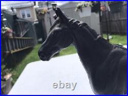 1930's HUBLEY Cast Iron Black Beauty Throughbred Horse Original Paint A-1 1930's HUBLEY Cast Iron Black Beauty Throughbred Horse Original Paint A-1