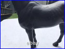 1930's HUBLEY Cast Iron Black Beauty Throughbred Horse Original Paint A-1 1930's HUBLEY Cast Iron Black Beauty Throughbred Horse Original Paint A-1