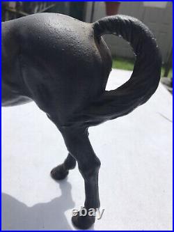 1930's HUBLEY Cast Iron Black Beauty Throughbred Horse Original Paint A-1 1930's HUBLEY Cast Iron Black Beauty Throughbred Horse Original Paint A-1