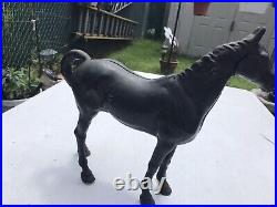 1930's HUBLEY Cast Iron Black Beauty Throughbred Horse Original Paint A-1 1930's HUBLEY Cast Iron Black Beauty Throughbred Horse Original Paint A-1