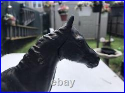 1930's HUBLEY Cast Iron Black Beauty Throughbred Horse Original Paint A-1 1930's HUBLEY Cast Iron Black Beauty Throughbred Horse Original Paint A-1