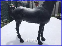 1930's HUBLEY Cast Iron Black Beauty Throughbred Horse Original Paint A-1 1930's HUBLEY Cast Iron Black Beauty Throughbred Horse Original Paint A-1