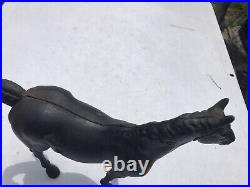 1930's HUBLEY Cast Iron Black Beauty Throughbred Horse Original Paint A-1 1930's HUBLEY Cast Iron Black Beauty Throughbred Horse Original Paint A-1