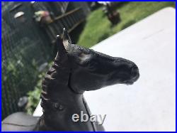 1930's HUBLEY Cast Iron Black Beauty Throughbred Horse Original Paint A-1 1930's HUBLEY Cast Iron Black Beauty Throughbred Horse Original Paint A-1