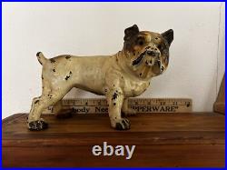 1930's Hubley / BULLDOG Standing Cast Iron Doorstop 220 Original Paint