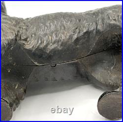 1930s Hubley Cast Iron Scottie Dog Scottish Terrier Figural Door Stop Patina