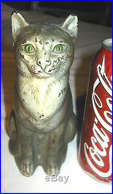 # 1 Antique Cjo Judd Cast Iron Kitten Cat Toy Doorstop Art Statue Door Sculpture
