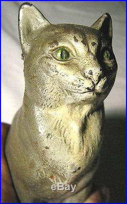 # 1 Antique Cjo Judd Cast Iron Kitten Cat Toy Doorstop Art Statue Door Sculpture