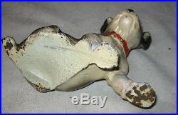 # 1 Antique Solid Cast Iron Hubley Boston Terrier Dog Art Statue Home Doorstop