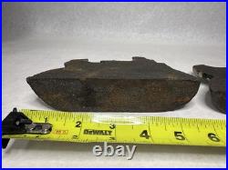 2 Vintage Porgy Charleston SC Cast Iron Doorstop Mule with Rider In Cart MINT B14