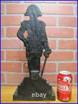 ADMIRAL LORD NELSON Antique Cast Iron Doorstop Decorative Art Statue 22+ LBS