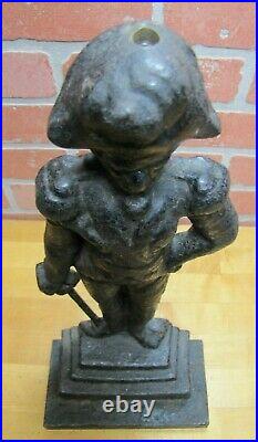 ADMIRAL LORD NELSON Antique Cast Iron Doorstop Decorative Art Statue 22+ LBS