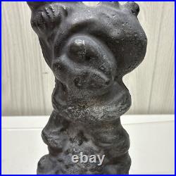 ANTIOUE CAST IRON SANTA CLAUS DOOR STOP FIGURE 5 1/2 Paper weight