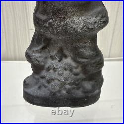 ANTIOUE CAST IRON SANTA CLAUS DOOR STOP FIGURE 5 1/2 Paper weight