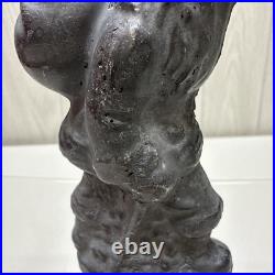 ANTIOUE CAST IRON SANTA CLAUS DOOR STOP FIGURE 5 1/2 Paper weight
