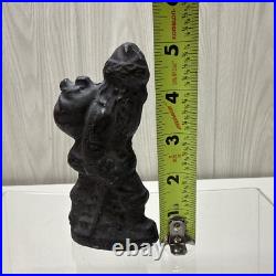 ANTIOUE CAST IRON SANTA CLAUS DOOR STOP FIGURE 5 1/2 Paper weight