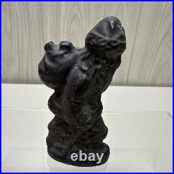 ANTIOUE CAST IRON SANTA CLAUS DOOR STOP FIGURE 5 1/2 Paper weight
