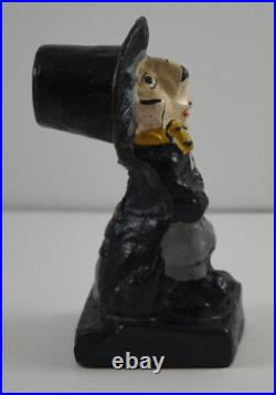 ANTIQUE ALICE IN WONDERLAND'S MAD HATTER CAST IRON DOORSTOP 1920's ANTIQUE ALICE IN WONDERLAND'S MAD HATTER CAST IRON DOORSTOP 1920's
