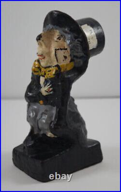 ANTIQUE ALICE IN WONDERLAND'S MAD HATTER CAST IRON DOORSTOP 1920's ANTIQUE ALICE IN WONDERLAND'S MAD HATTER CAST IRON DOORSTOP 1920's
