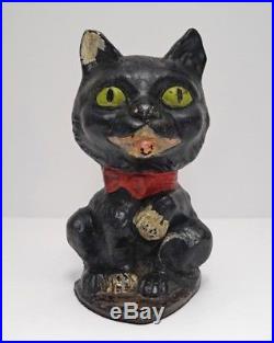 ANTIQUE CAT With PAW UP CAST IRON DOORSTOP EASTERN SPECIALTY MFG. CO. CA. 1920's