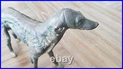 ANTIQUE Cast Iron European Lurcher Saluki Dog Hubley Style Door Stop REALLY NICE