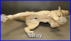 ANTIQUE Cast Iron Hunting Dog Doorstop English Pointer Setter Spaniel Statue