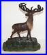 ANTIQUE_ELK_on_ROCKS_CAST_IRON_DOORSTOP_WILDLIFE_FOLK_ART_COUNTRY_AMERICANA_DEER_01_pxg