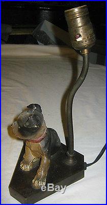 Antique Hubley USA Cast Iron Boston Terrier Dog Statue Art Lamp 6 Lb. Doorstop