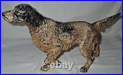 ANTIQUE HUBLEY with LABEL HUNTING GUN DECOY POINTER RETRIEVER CAST IRON DOORSTOP