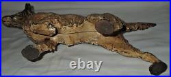 ANTIQUE HUBLEY with LABEL HUNTING GUN DECOY POINTER RETRIEVER CAST IRON DOORSTOP