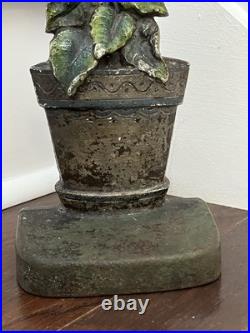 ANTIQUE JUDD c. 1920 CHRISTMAS POINSETTIA DOORSTOP