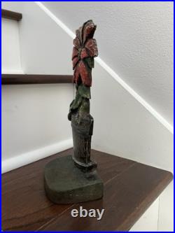 ANTIQUE JUDD c. 1920 CHRISTMAS POINSETTIA DOORSTOP