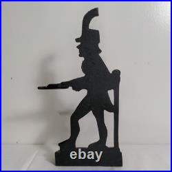 ANTIQUE Little Heiskell Hagerstown MD Soldier 1760 Cast Iron Doorstop