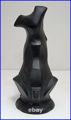 ANTIQUE MODERNISTIC SCOTTIE DOG CAST IRON SIGNED HUBLEY DOORSTOP CA. 1930's