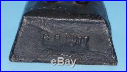 ANTIQUE RARE BLACK JOCKEY CAST IRON FIGURAL DOORSTOP B. B. Butt, BALTIMORE, MD