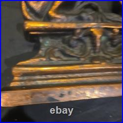 ANTIQUE VICTORIAN HEAVY CAST IRON LION DOORSTOP excellent condition