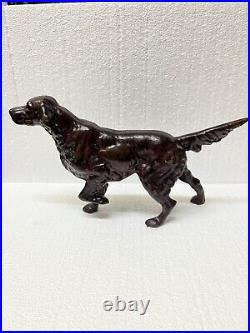 ANTIQUE VINTAGE Springer Spaniel Irish Setter POINTER DOG Hubley Voss