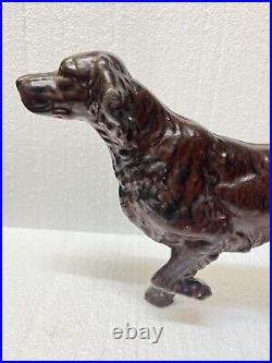 ANTIQUE VINTAGE Springer Spaniel Irish Setter POINTER DOG Hubley Voss