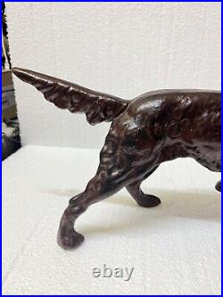 ANTIQUE VINTAGE Springer Spaniel Irish Setter POINTER DOG Hubley Voss