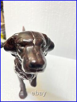 ANTIQUE VINTAGE Springer Spaniel Irish Setter POINTER DOG Hubley Voss